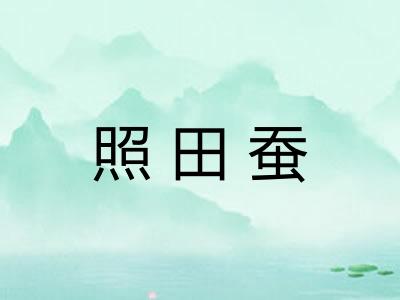 照田蚕