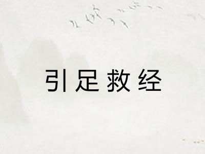 引足救经