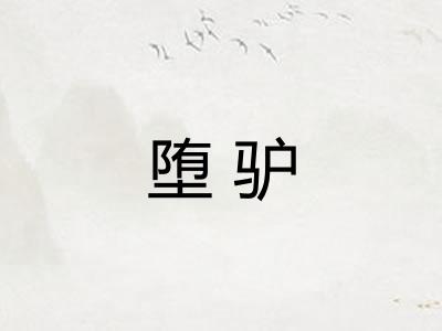 堕驴