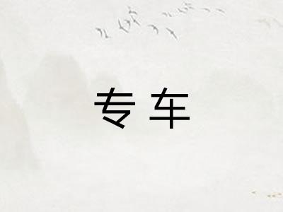 专车