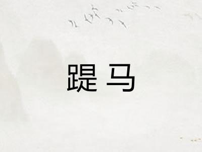 踶马