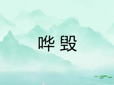 哗毁