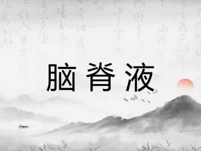 脑脊液