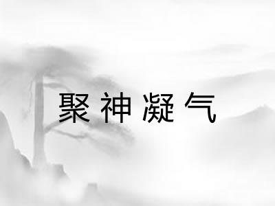 聚神凝气