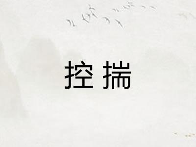 控揣