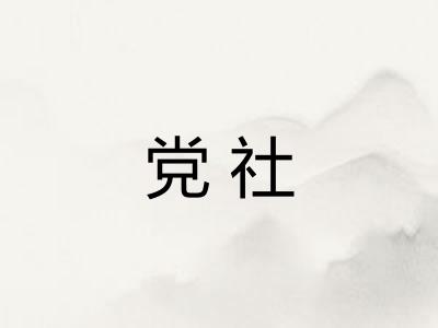 党社