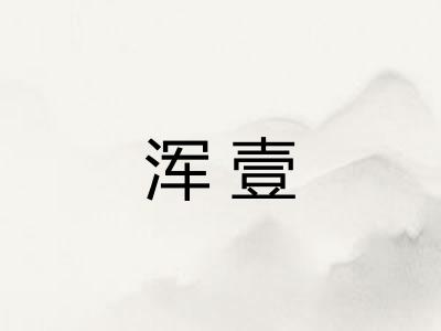 浑壹