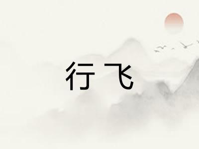 行飞