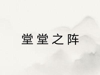 堂堂之阵