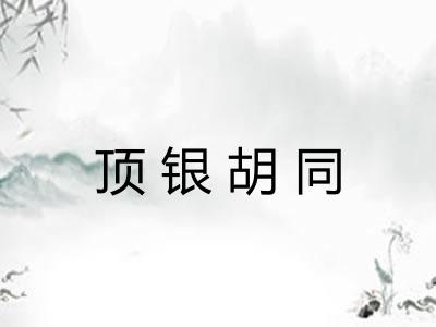 顶银胡同