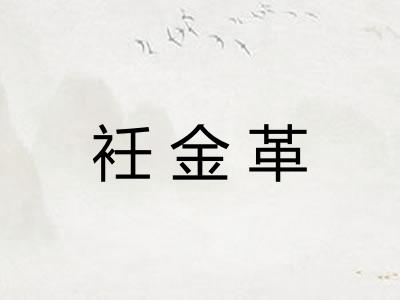 衽金革
