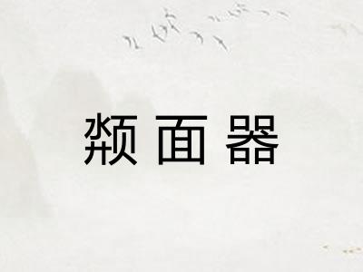 颒面器