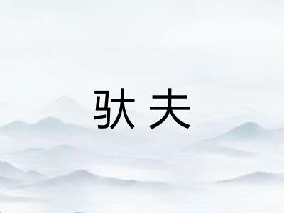 驮夫