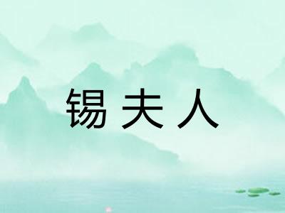 锡夫人