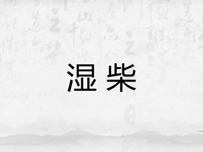 湿柴