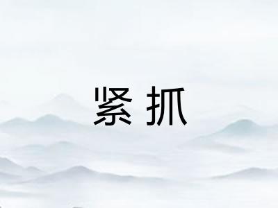 紧抓