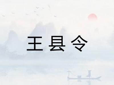 王县令