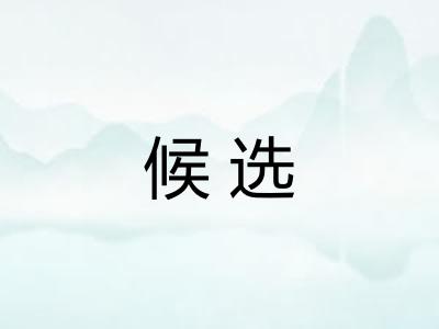 候选