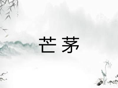 芒茅