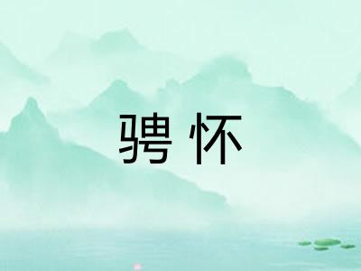 骋怀
