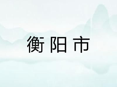 衡阳市