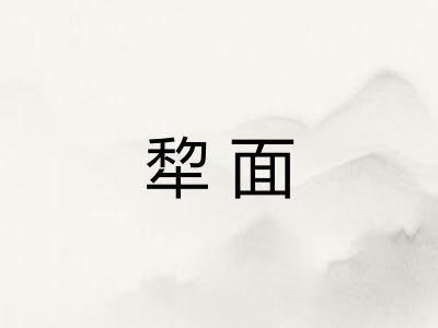 犂面