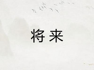 将来