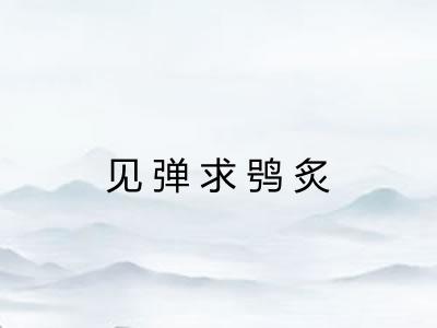 见弹求鸮炙