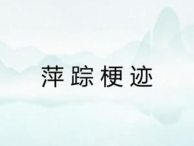 萍踪梗迹