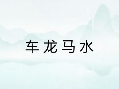 车龙马水