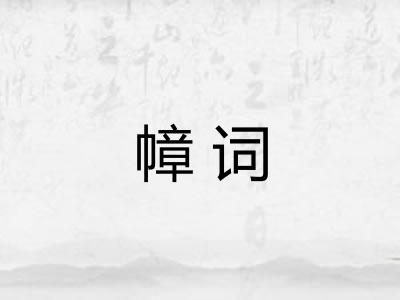 幛词