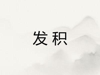 发积