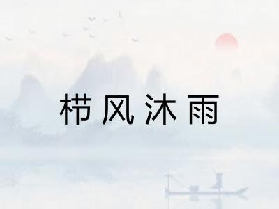 栉风沐雨
