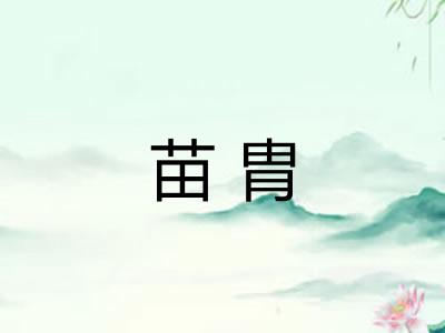苗胄