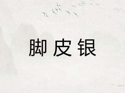 脚皮银