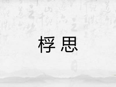 桴思