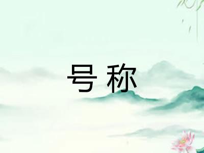 号称