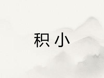 积小