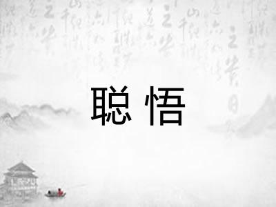 聪悟