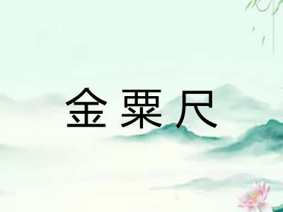金粟尺