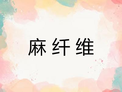 麻纤维