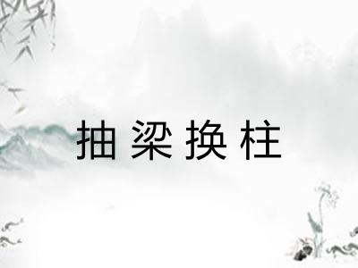 抽梁换柱