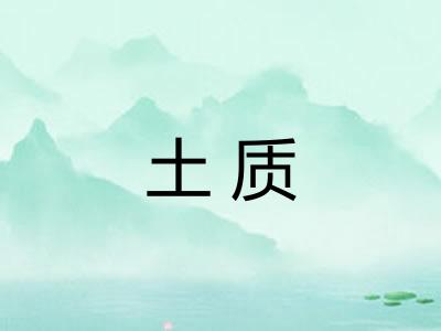 土质