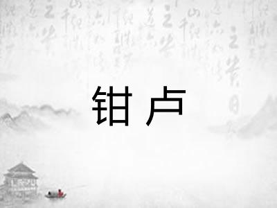 钳卢