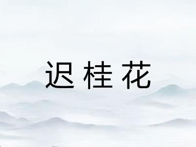 迟桂花