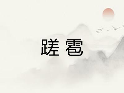 蹉雹