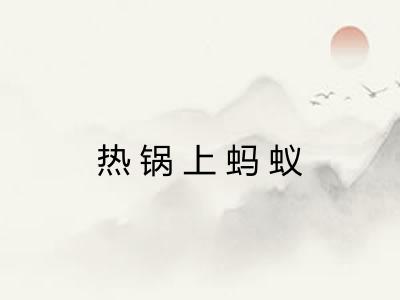 热锅上蚂蚁