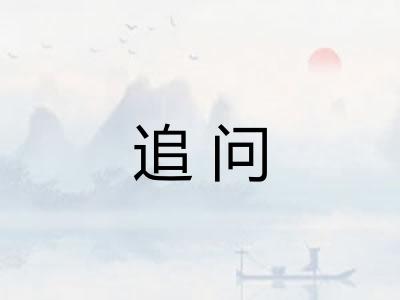 追问