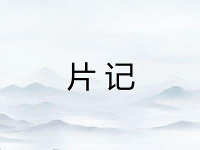 片记