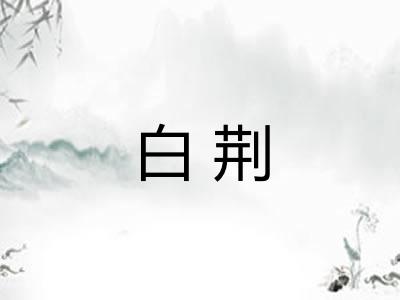 白荆